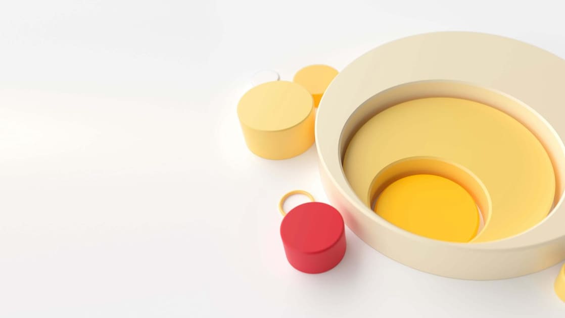 Gráfico en 3D de los pilares de Logrando cero emisiones netas