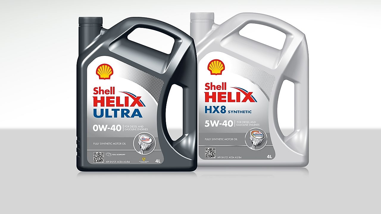 Gama de lubricantes totalmente sintéticos para motor Shell Helix